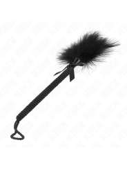 KINK MASAJEADOR DE CUERDA DE NAILON CON PLUMAS PARA COSQUILLAS Y LAZO NEGRO 25 CM