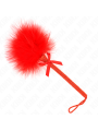 KINK MASAJEADOR DE CUERDA DE NAILON CON PLUMAS PARA COSQUILLAS Y LAZO ROJO 25 CM