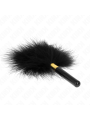 KINK PLUMAS PARA COSQUILLAS METAL DORADO NEGRA 18 CM