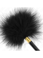 KINK PLUMAS PARA COSQUILLAS METAL DORADO NEGRA 18 CM