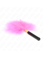 KINK PLUMAS PARA COSQUILLAS METAL DORADO FUCSIA 18 CM
