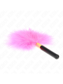 KINK PLUMAS PARA COSQUILLAS METAL DORADO FUCSIA 18 CM