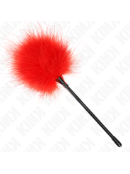 KINK PLUMAS PARA COSQUILLAS ROJO USADO PARA EL KIT BONDAGE 27 CM
