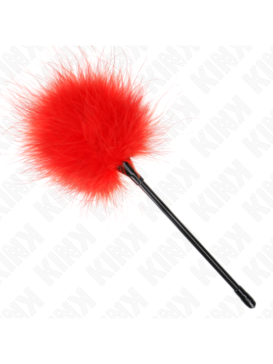 KINK PLUMAS PARA COSQUILLAS ROJO USADO PARA EL KIT BONDAGE 27 CM