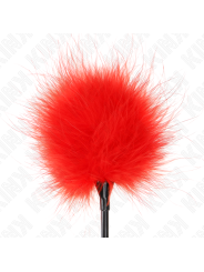 KINK PLUMAS PARA COSQUILLAS ROJO USADO PARA EL KIT BONDAGE 27 CM