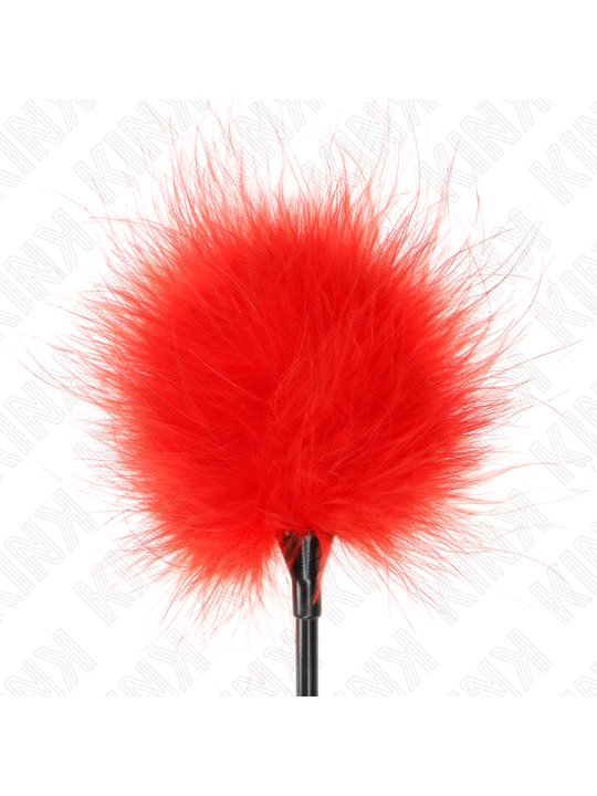 KINK PLUMAS PARA COSQUILLAS ROJO USADO PARA EL KIT BONDAGE 27 CM