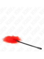 KINK PLUMAS PARA COSQUILLAS ROJO USADO PARA EL KIT BONDAGE 27 CM