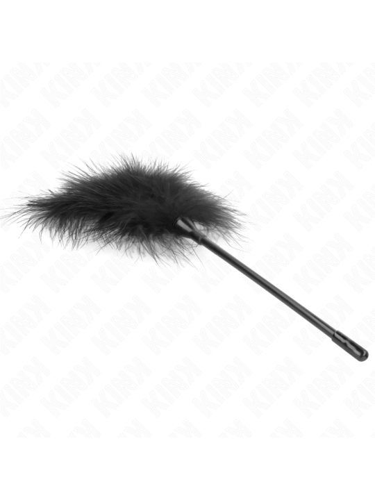 KINK PLUMAS PARA COSQUILLAS NEGRO USADO PARA EL KIT BONDAGE 27 CM