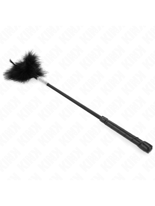 KINK PLUMAS PARA COSQUILLAS CON MANGO DE DIAMANTES DE IMITACION 50 CM