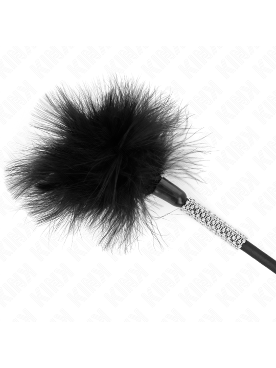 KINK PLUMAS PARA COSQUILLAS CON MANGO DE DIAMANTES DE IMITACION 50 CM
