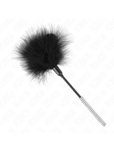 KINK PLUMAS PARA COSQUILLAS CON MANGO DE DIAMANTES DE IMITACION 27 CM