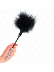 KINK PLUMAS PARA COSQUILLAS CON MANGO DE DIAMANTES DE IMITACION 27 CM