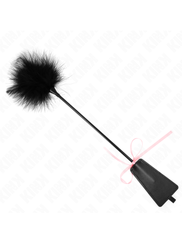 KINK PLUMAS PARA COSQUILLAS CON LAZO DE CINTA ROSA 49 CM