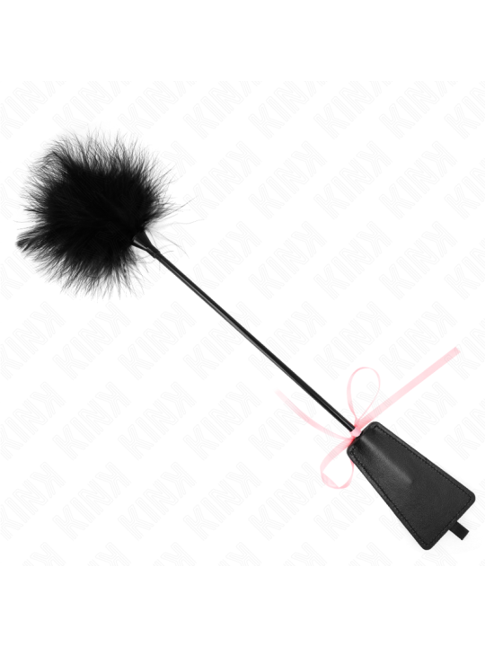 KINK PLUMAS PARA COSQUILLAS CON LAZO DE CINTA ROSA 49 CM