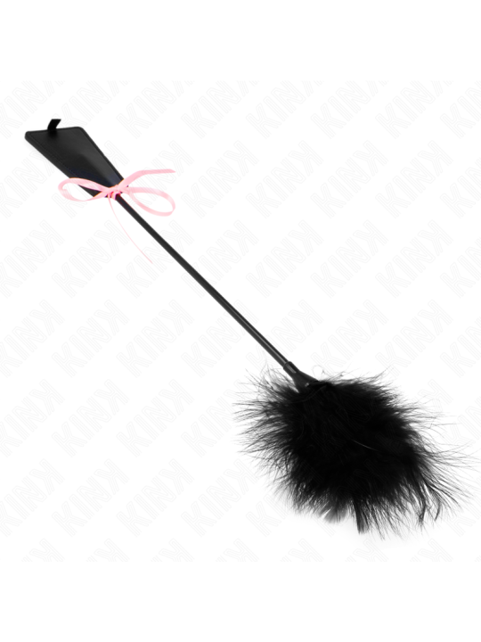 KINK PLUMAS PARA COSQUILLAS CON LAZO DE CINTA ROSA 49 CM