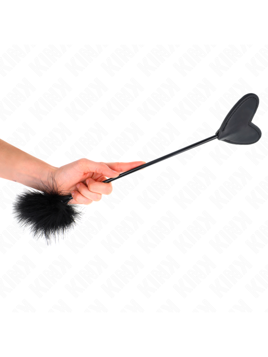 KINK PLUMAS PARA COSQUILLAS CON PALETA DE CORAZON 31 CM