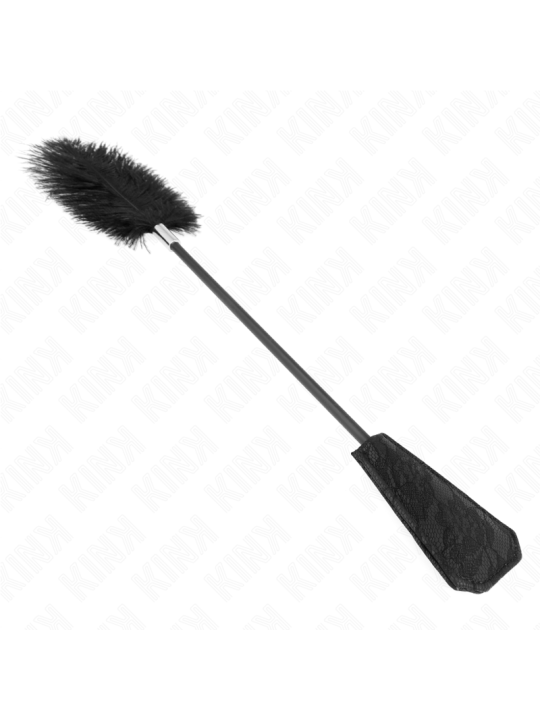 KINK PLUMAS DE AVESTRUZ PARA COSQUILLAS CON PALETA DE ENCAJE 56 CM