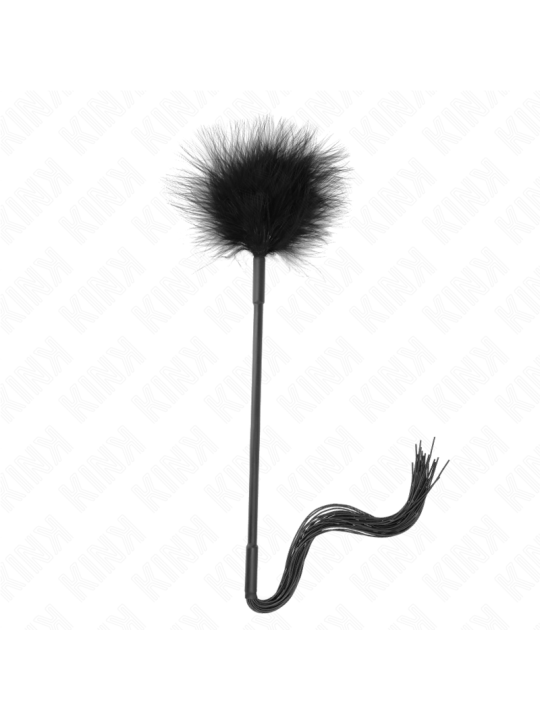 KINK LATIGO DE SILICONA CON PLUMAS PARA COSQUILLAS 47 CM