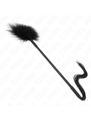 KINK LATIGO DE SILICONA CON PLUMAS PARA COSQUILLAS 47 CM