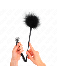 KINK LATIGO DE SILICONA CON PLUMAS PARA COSQUILLAS 47 CM