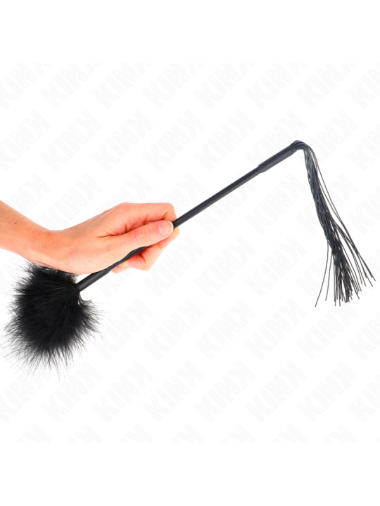 KINK LATIGO DE SILICONA CON PLUMAS PARA COSQUILLAS 47 CM