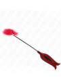 KINK PLUMAS PARA COSQUILLAS CON PALETA FORMA DE ROSA 38 CM