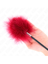 KINK PLUMAS PARA COSQUILLAS CON PALETA FORMA DE ROSA 38 CM