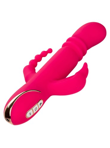 CALEXOTICS JACK FANTASY TRIPLE VIBRADOR CALENTABLE RABBIT ROSA