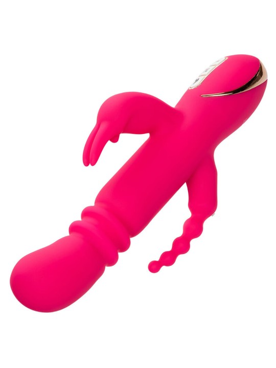 CALEXOTICS JACK FANTASY TRIPLE VIBRADOR CALENTABLE RABBIT ROSA
