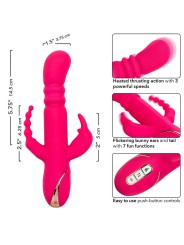 CALEXOTICS JACK FANTASY TRIPLE VIBRADOR CALENTABLE RABBIT ROSA