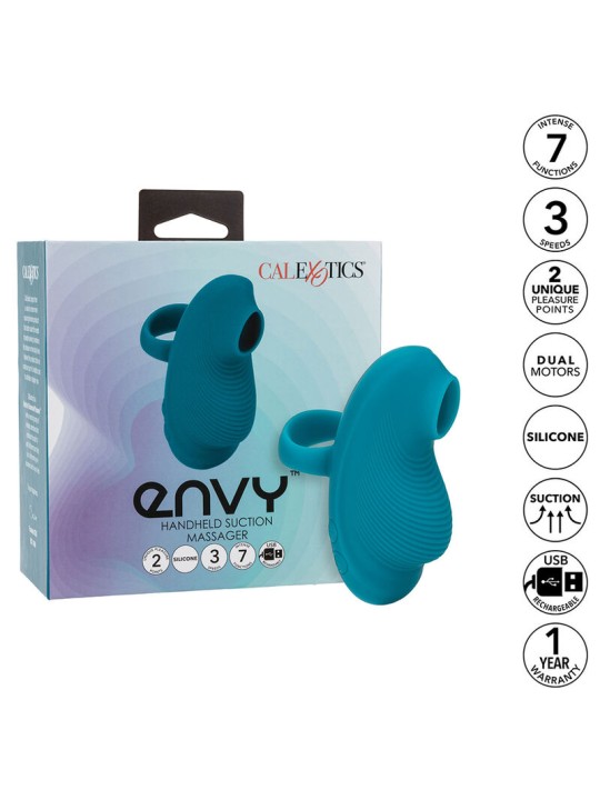 CALEXOTICS ENVY MASAJEADOR DE BOLA RODANTE 7 VIBRACIONES AZUL
