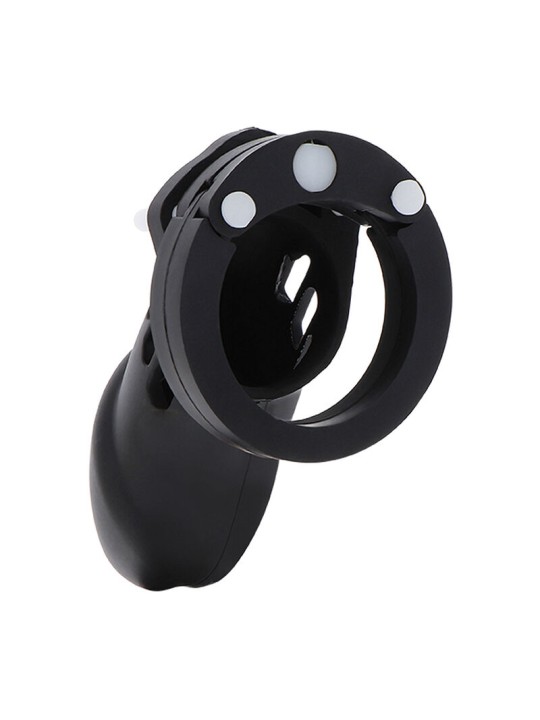 HIDDEN DESIRE EXTREME JAULA DE CASTIDAD SILICONA TALLA L NEGRO