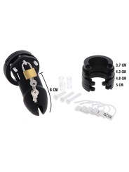 HIDDEN DESIRE EXTREME JAULA DE CASTIDAD SILICONA TALLA L NEGRO