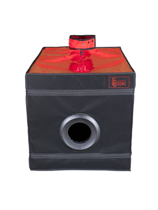 SECRET DOME KINK CLUB LA NICHE CABINA NEGRO ROJO