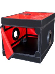 SECRET DOME KINK CLUB LA NICHE CABINA NEGRO ROJO