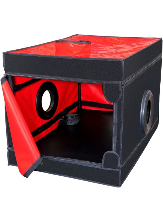 SECRET DOME KINK CLUB LA NICHE CABINA NEGRO ROJO