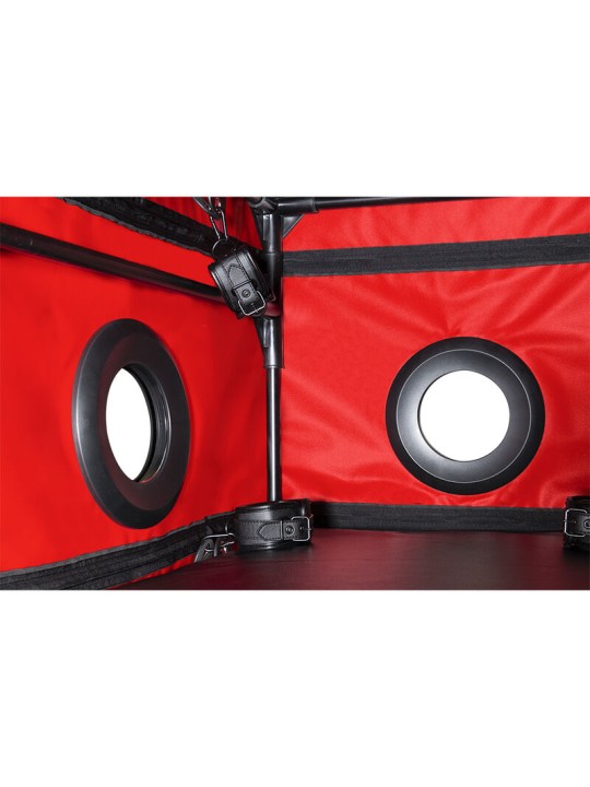 SECRET DOME KINK CLUB LA NICHE CABINA NEGRO ROJO