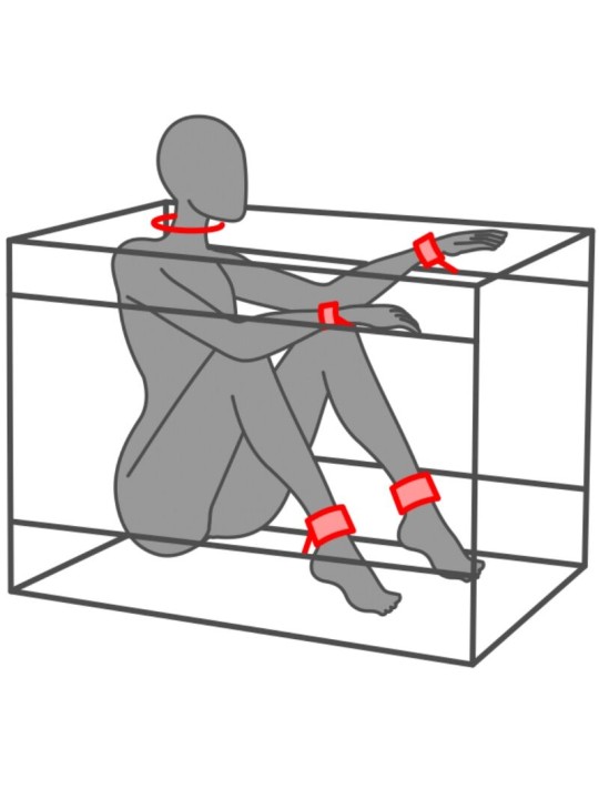 SECRET DOME KINK CLUB LA NICHE CABINA NEGRO ROJO