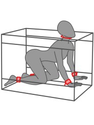 SECRET DOME KINK CLUB LA NICHE CABINA NEGRO ROJO