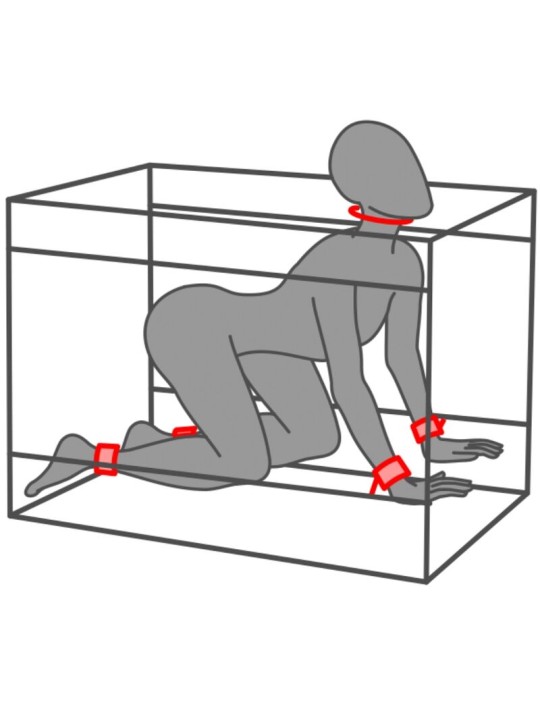 SECRET DOME KINK CLUB LA NICHE CABINA NEGRO ROJO