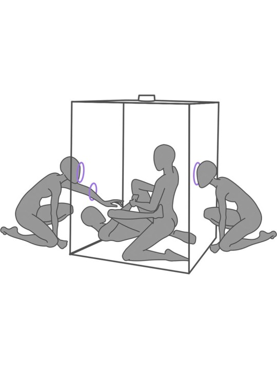 SECRET DOME KINK CLUB CABINA SCANDALE MORADO