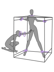 SECRET DOME KINK CLUB CABINA SCANDALE MORADO