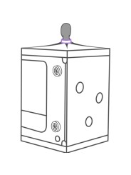 SECRET DOME KINK CLUB CABINA SCANDALE MORADO