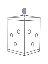 SECRET DOME KINK CLUB CABINA SCANDALE MORADO