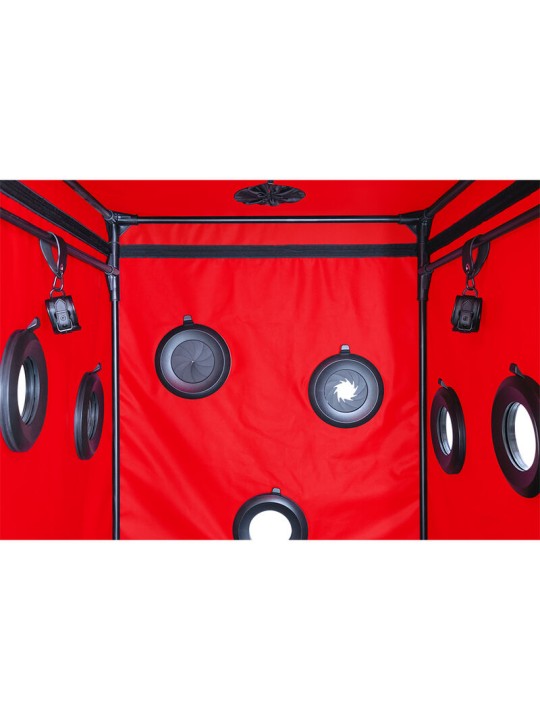 SECRET DOME KINK CLUB CABINA SCANDALE NEGRO ROJO