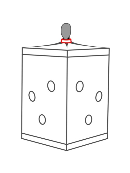 SECRET DOME KINK CLUB CABINA SCANDALE NEGRO ROJO