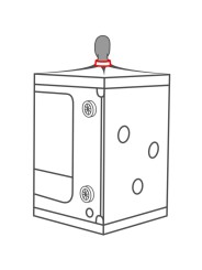 SECRET DOME KINK CLUB CABINA SCANDALE NEGRO ROJO