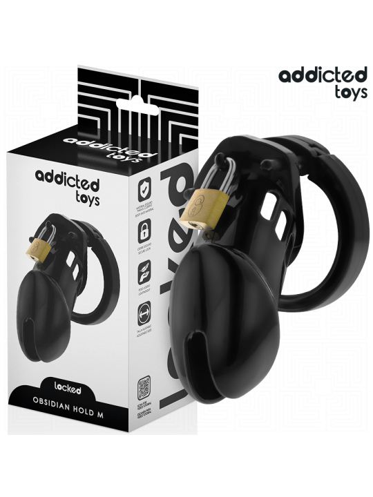 ADDICTED TOYS LOCKED OBSIDIAN HOLD JAULA PARA PENE TALLA M