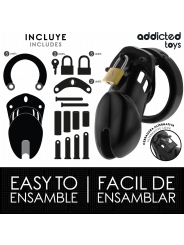 ADDICTED TOYS LOCKED OBSIDIAN HOLD JAULA PARA PENE TALLA M