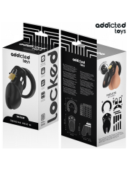 ADDICTED TOYS LOCKED OBSIDIAN HOLD JAULA PARA PENE TALLA M